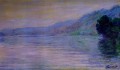 Die Seine bei PortVillez Harmonie im Blau Claude Monet